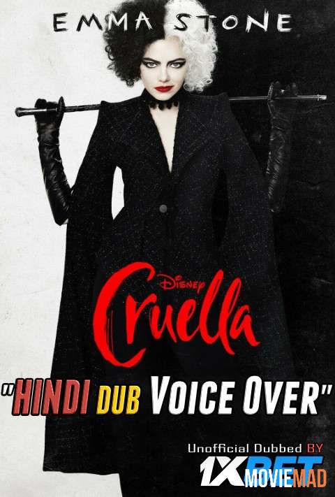 Cruella 2021 WEBRip Hindi Unofficial Dubbed 720p 480p [1XBET]